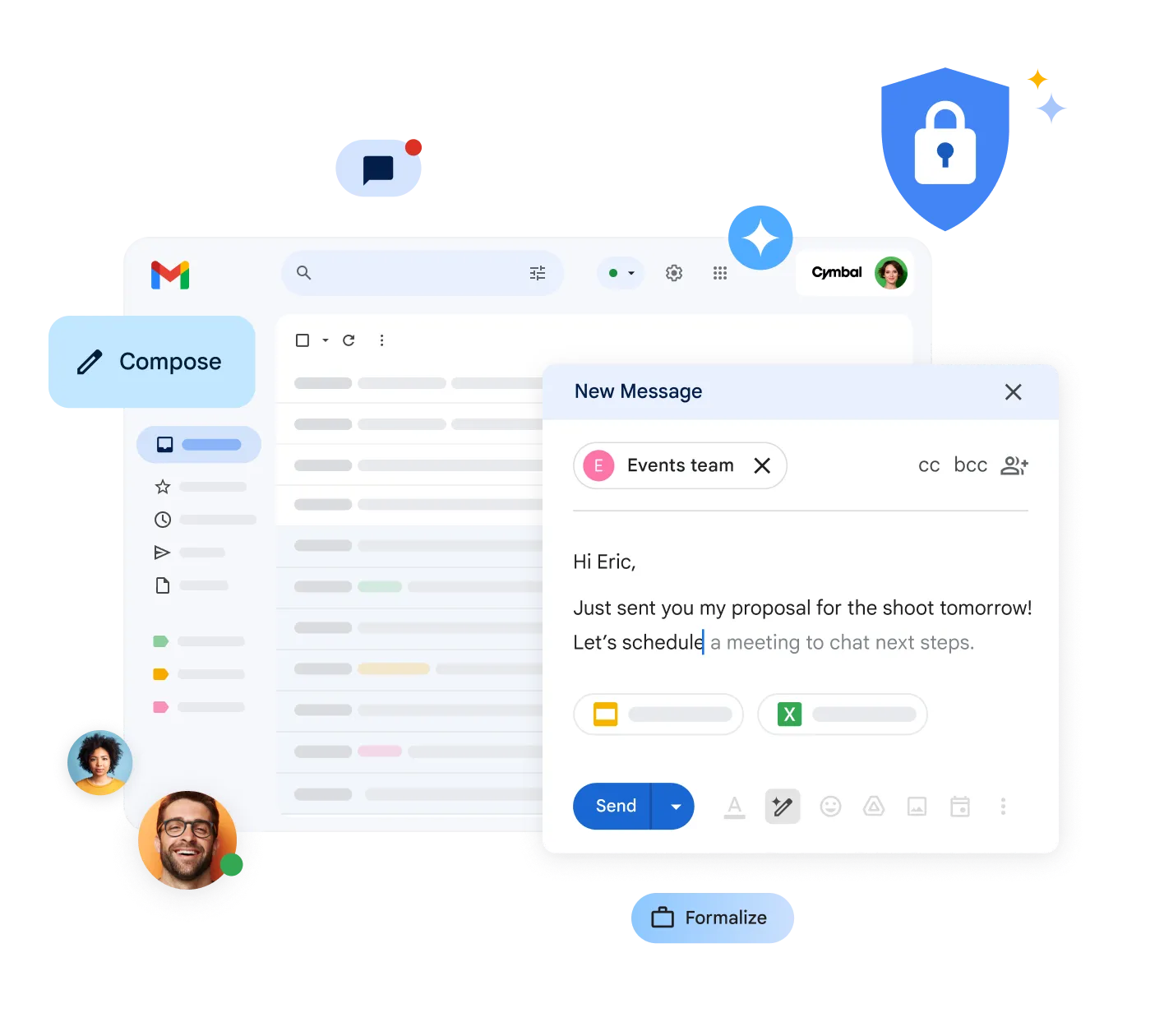 Gmail բջջային և համակարգչի վրա