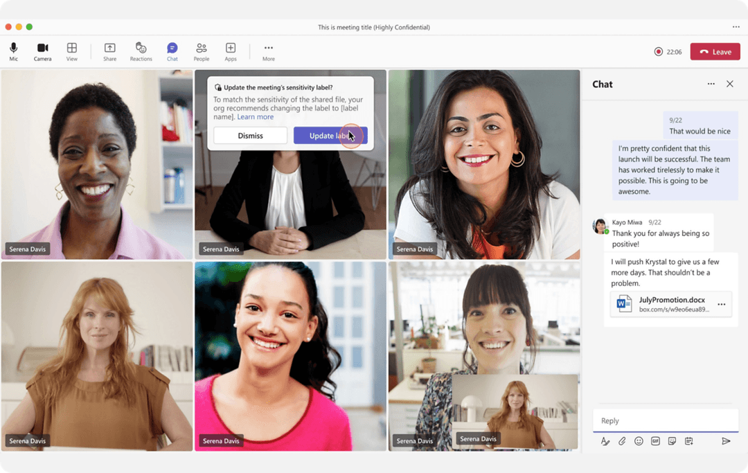 Microsoft Teams Interface